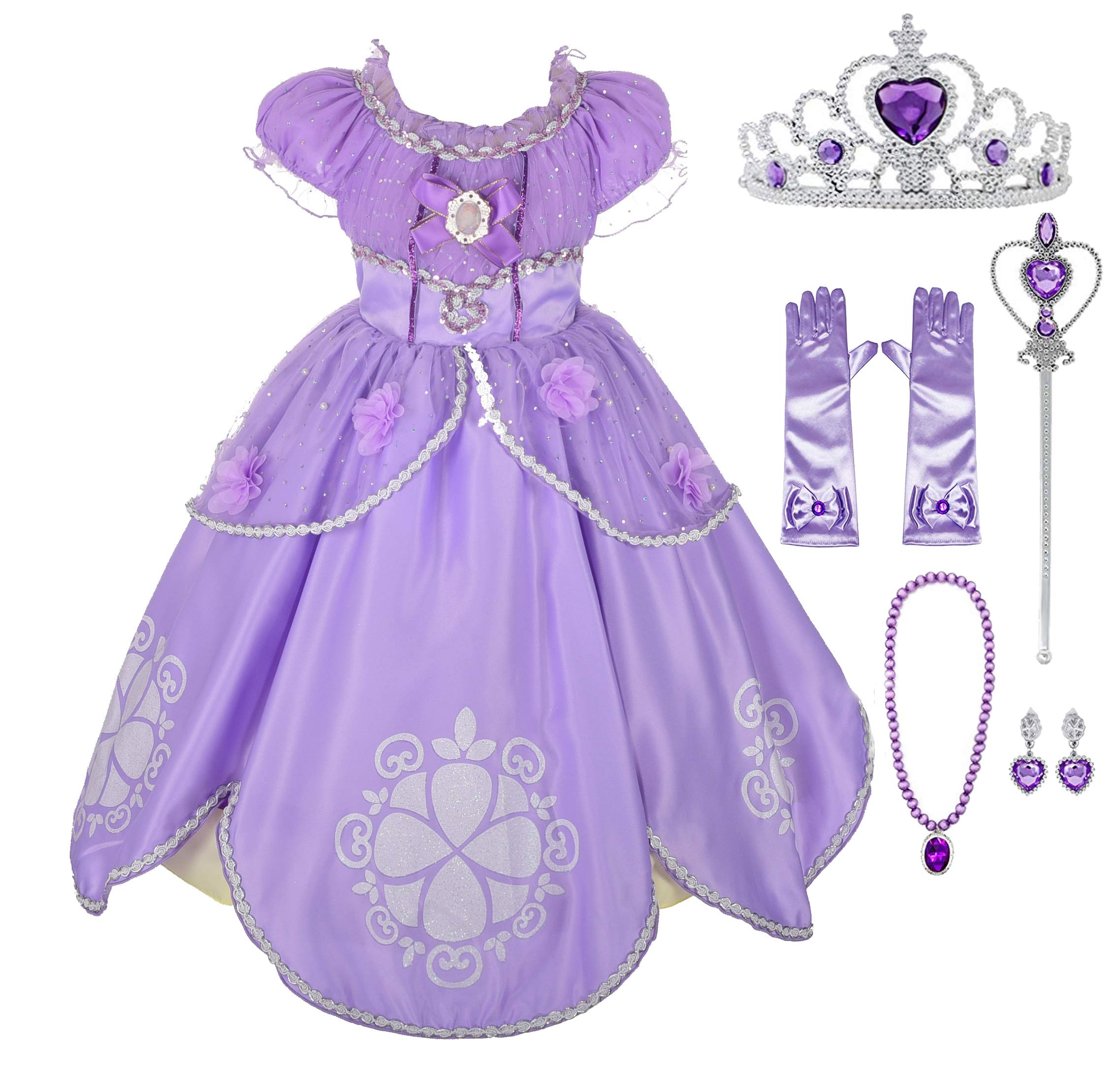 Lito Angels Mädchen Einhorn Kleid – Regenbogen-Einhorn-Muster, ärmellos, Für Fancy Dress & Geburtstag