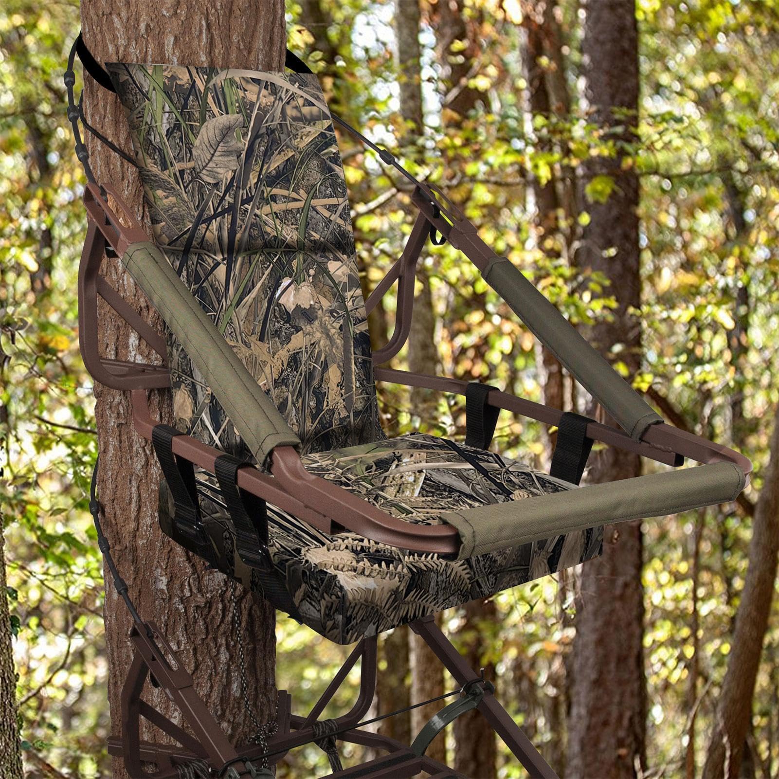 Baumstandkissen, abnehmbarer Jagdsitz, Camouflage, Jagdsitzkissen, Outdoor-Zubehör, Baumkletterausrüstung für Jagdstuhl