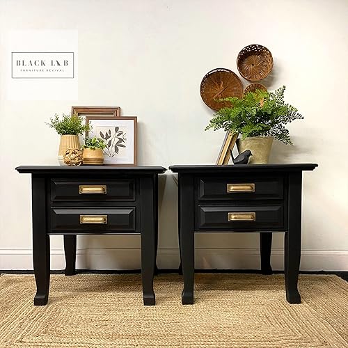 Miniatura 4 de Dixie Belle Paint Company - Pintura con acabado de tiza para muebles, Caviar, 16 fl oz, pintura mineral color negro mate, fabricada en Estados Unidos