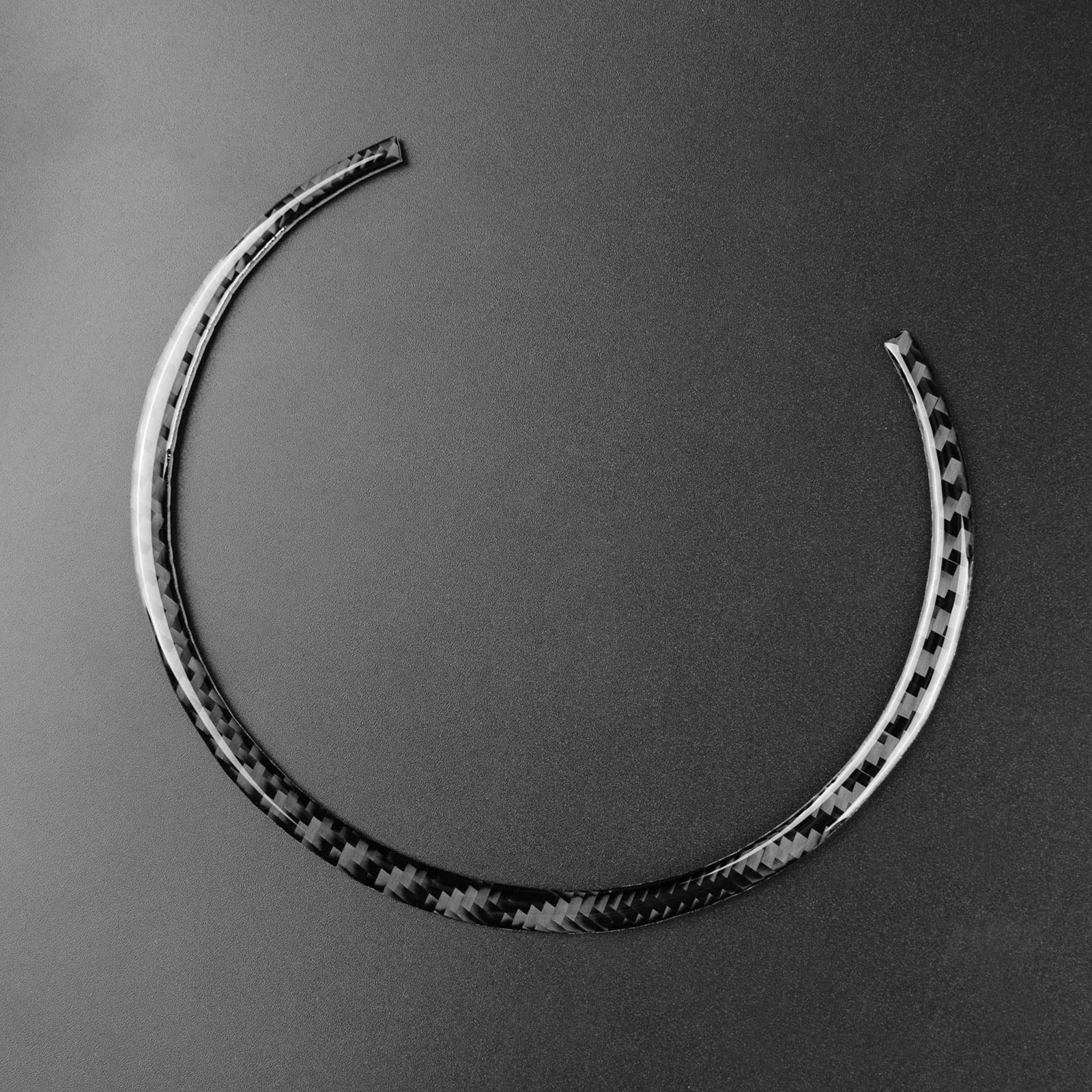 KUNGKIC Telaio del tachimetro in Fibra di Carbonio Decalcomanie Decorative Telaio del tachimetro Interno Compatible with Mini Cooper Hardtop R56 Clubman R55 R57 Accessori Nero