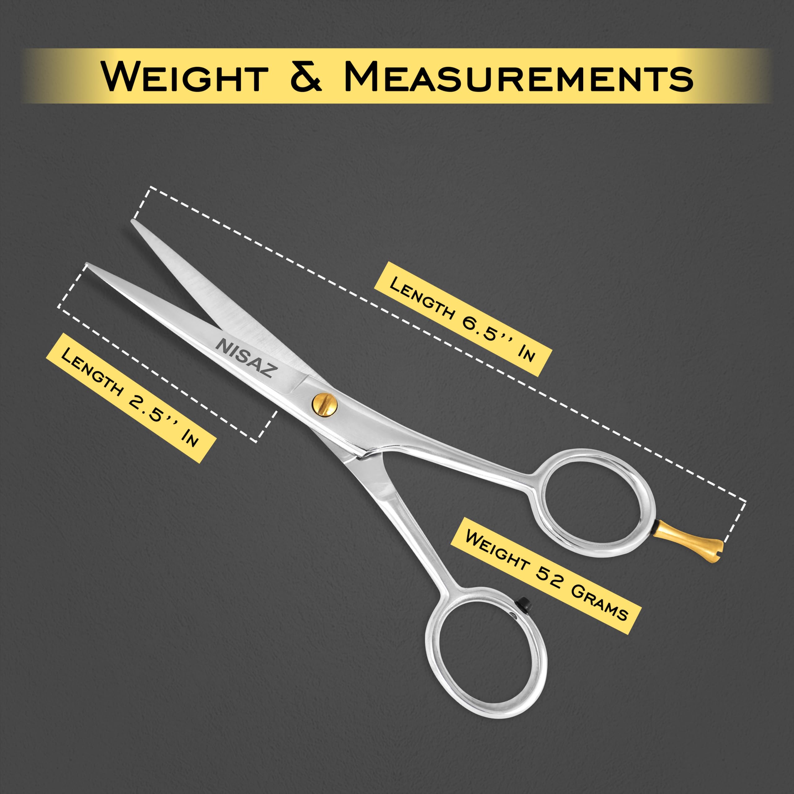 Amazon.com : 6.5 Inches Professional Hair Scissors with PU Leather