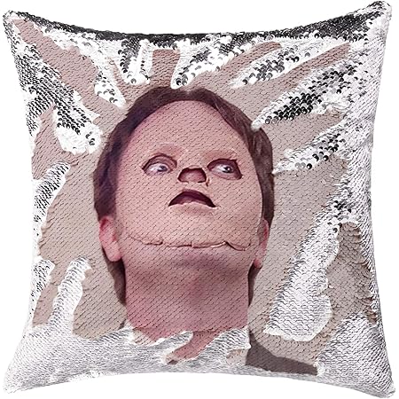 dwight schrute sequin pillow amazon