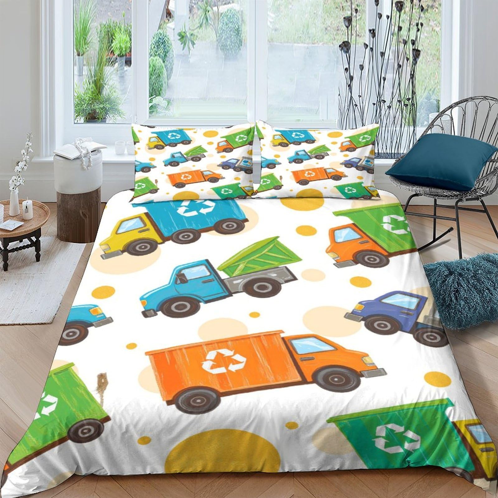 TUFRTGYHN Galaxy Starry Sky Duvet Cover Set 3D Printed Microfiber Bedding with Hidden Zipper and Fixing Ties for Bedroom Decor and Home Use Single（135x200cm）