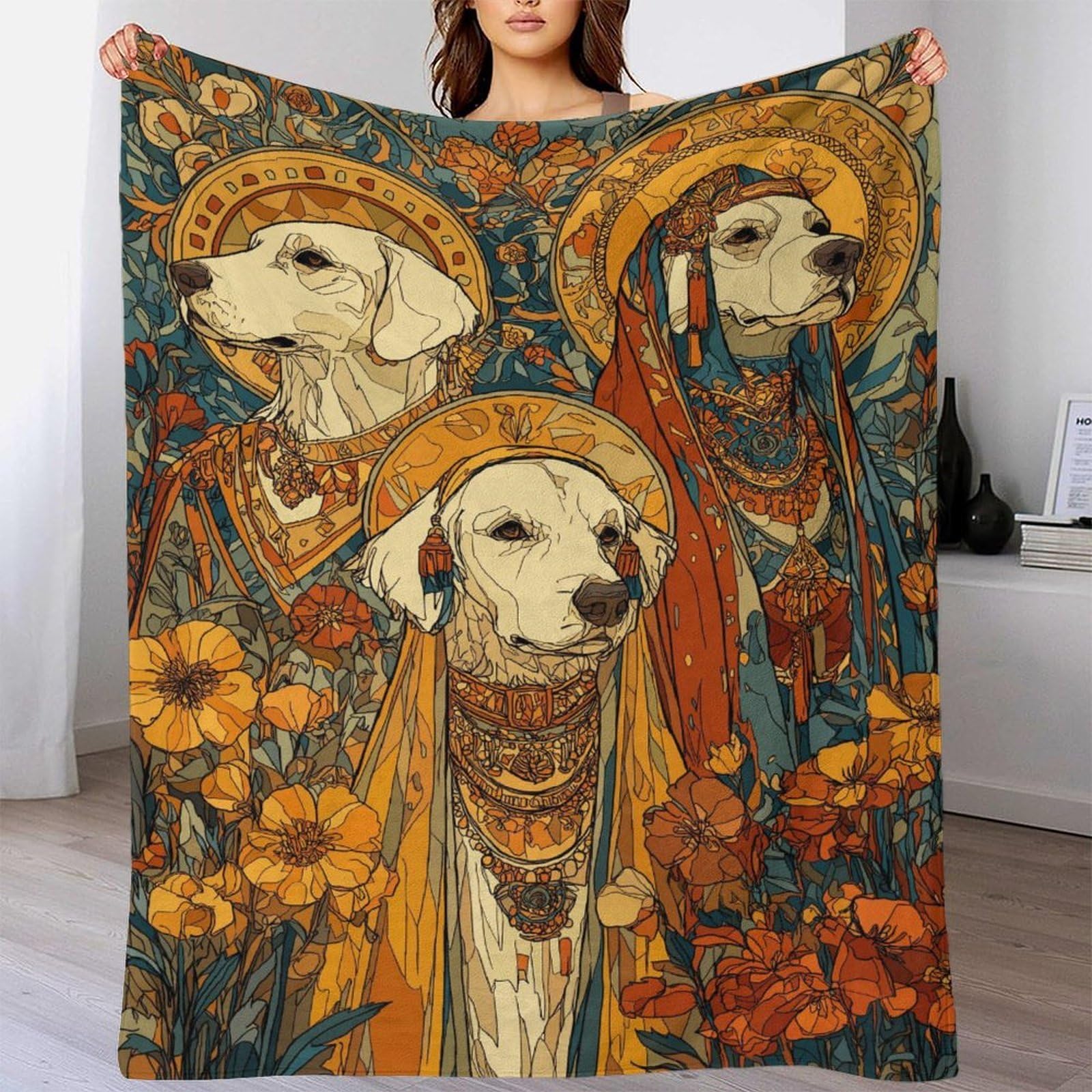 Couverture Polaire Chaude Canine Saints, Partagez la Douceur