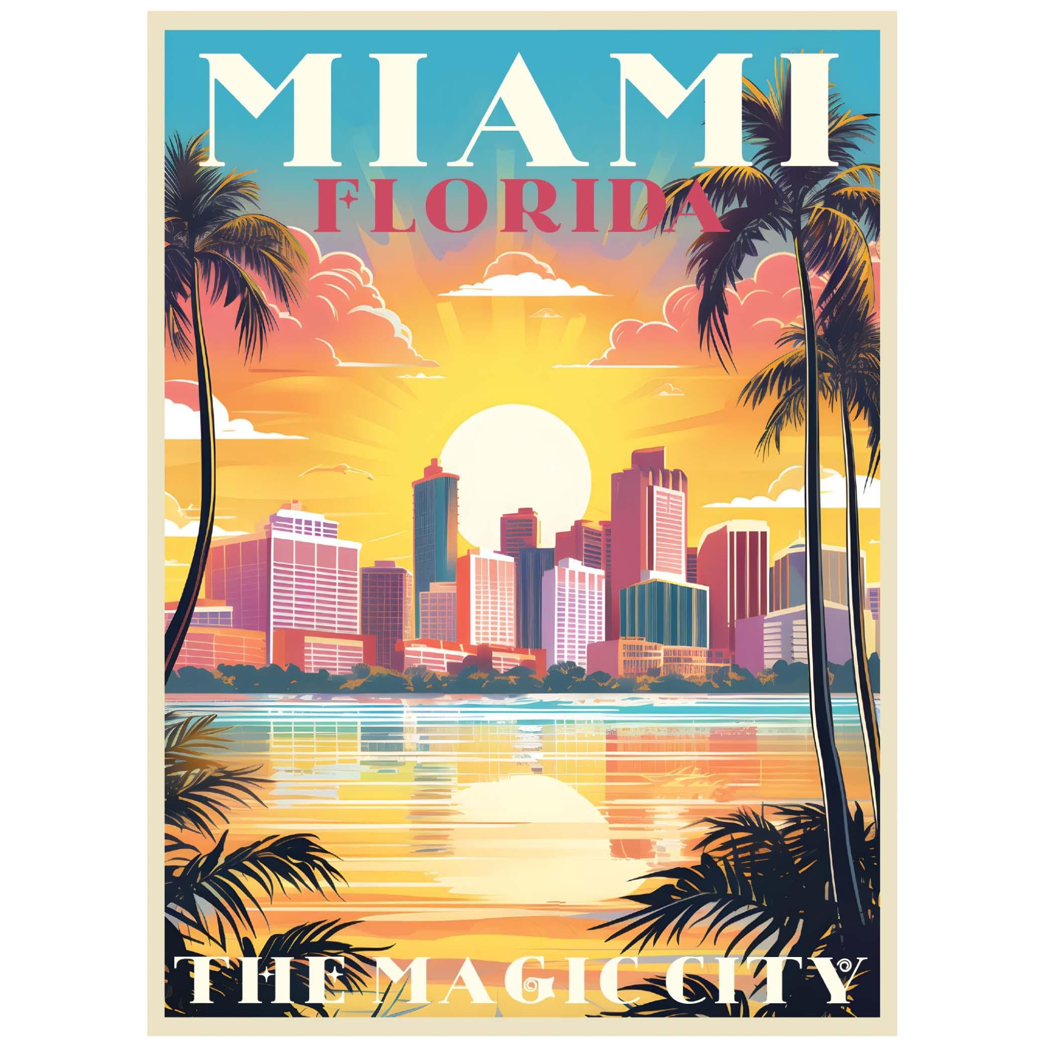 Florida stato elementi mappa frigo souvenir da collezione magnete