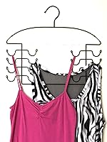 Vista 3 de Percha para organizar el clóset, Metal, Negro, 2 pcs