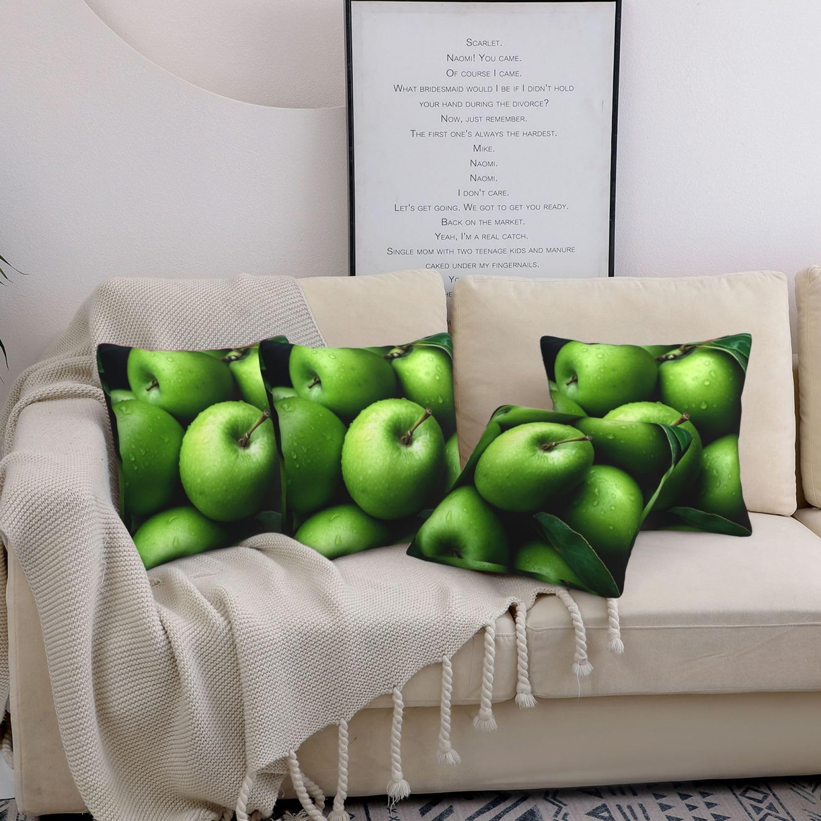 Housse de coussin moderne et douce 50,8 cm en textile premium pour décoration de lit élégante