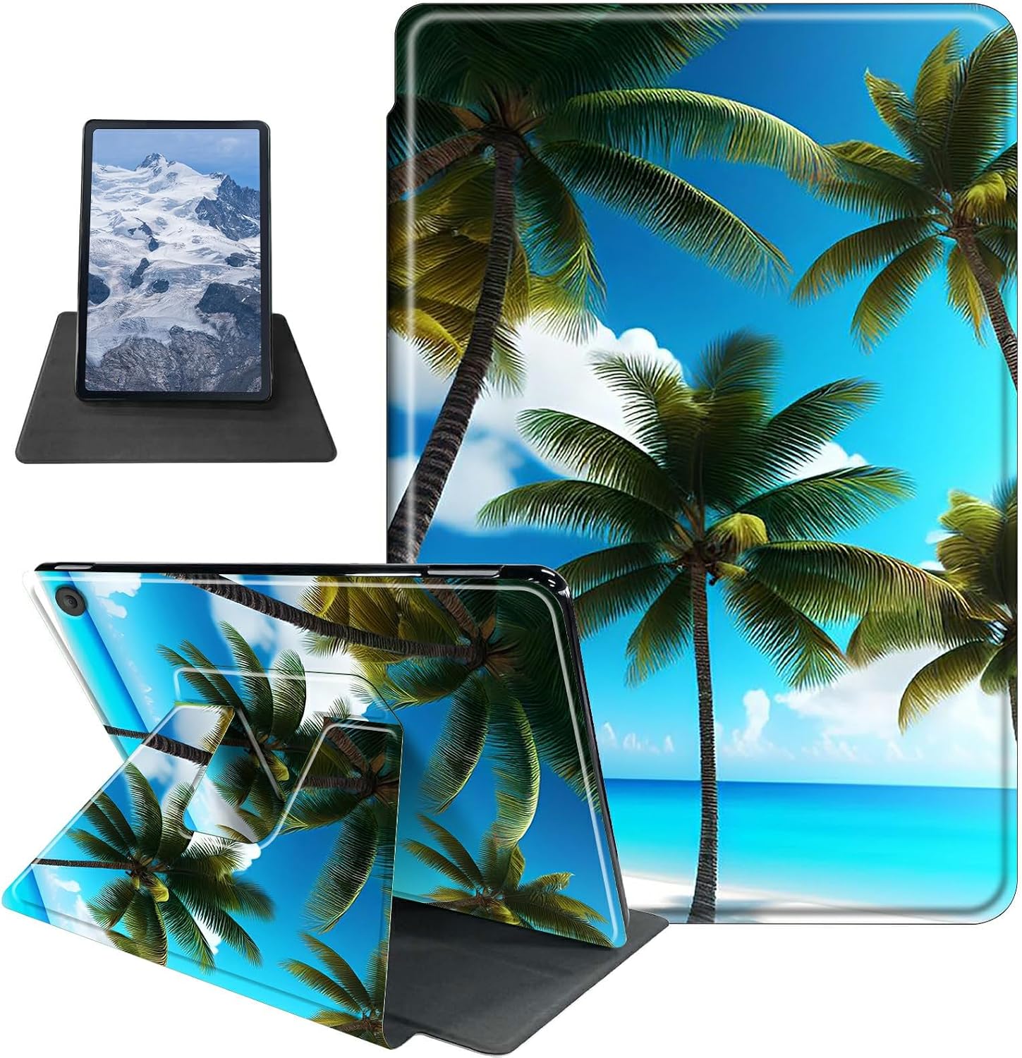 Case for Fire HD 10 2021-2023,Beach Palm Trees