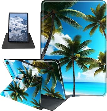 Fire 7 Tablet Case 12th Gen,Beach Palm Trees