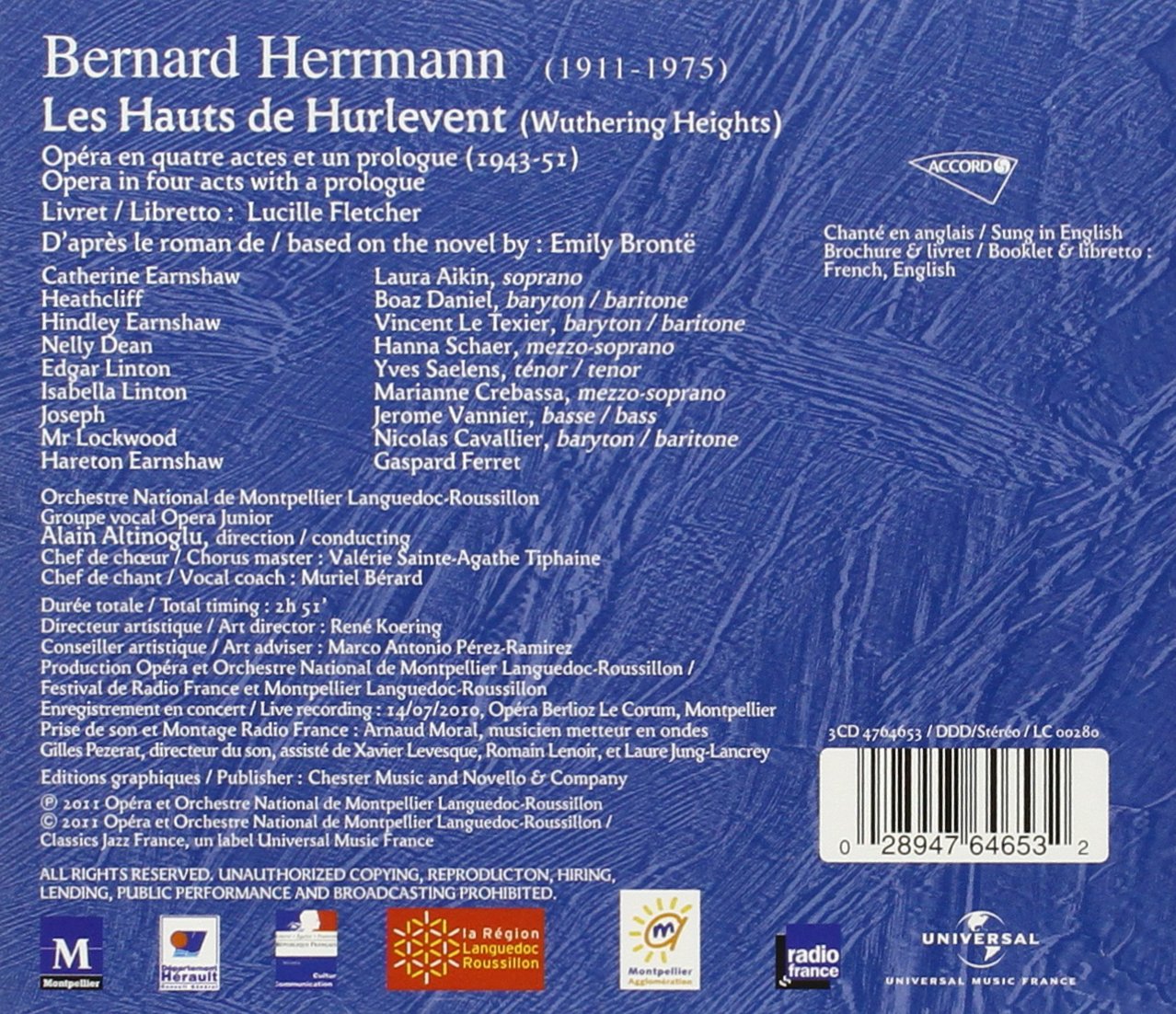 Bernard Herrmann: Les Hauts de Hurlevent (Wuthering Heights)
