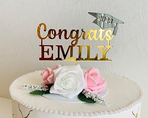 Miniatura 8 de Personalized Congrats Cake Topper, Custom Graduation Cake Topper, Custom Name, Senior 2025, Graduation Party Decorations, Class of 2025, Congrats