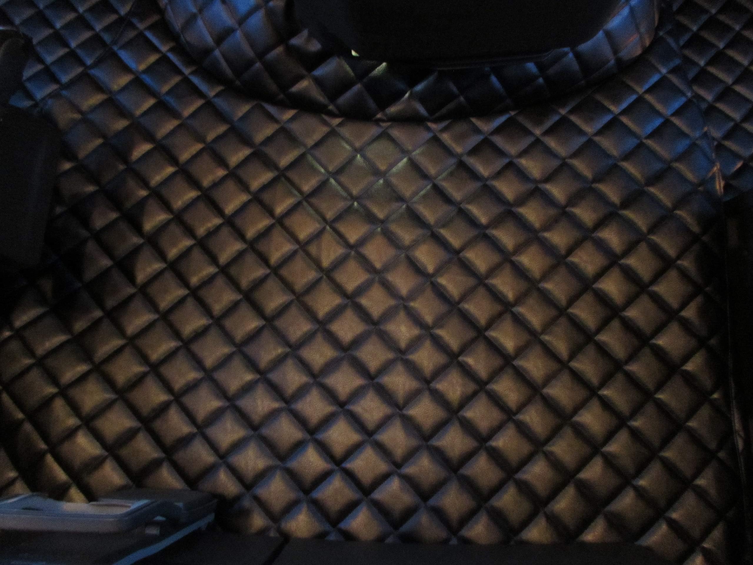 TRUCK Floor Mats Designed to fit For FH 4 FH12 FH16 AUTOMAT after 2014 Left Hand Drive BLACK Eco Leather