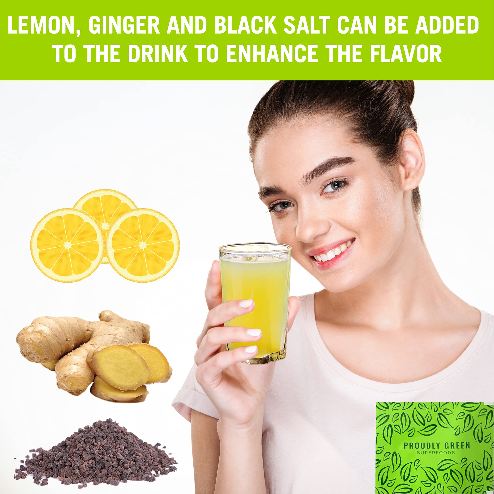 PROUDLY GREEN Freeze Dried Sugar cane Juice Powder, Made from 100 Whole Sugarcanes, Freeze