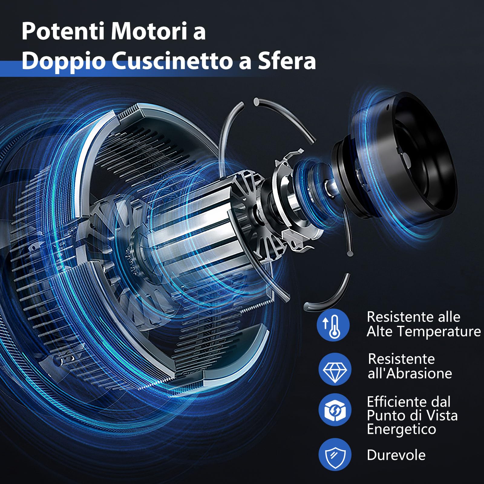RELAX4LIFE Ventilatore da Parete Industriale 120W, Ventola Oscillante Automatica, 3 Velocità Regolabili, Ventilatore Elettrico con Struttura Metallica, Regolare con Manopola (Argento)
