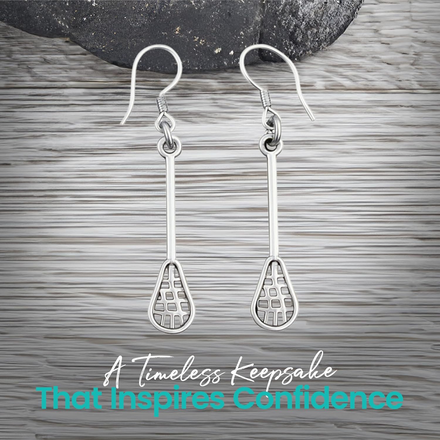 Sportybella - Girls Lacrosse Earrings- LAX Jewelry - Gift For Lacrosse Players, Coaches and Moms - Image 3