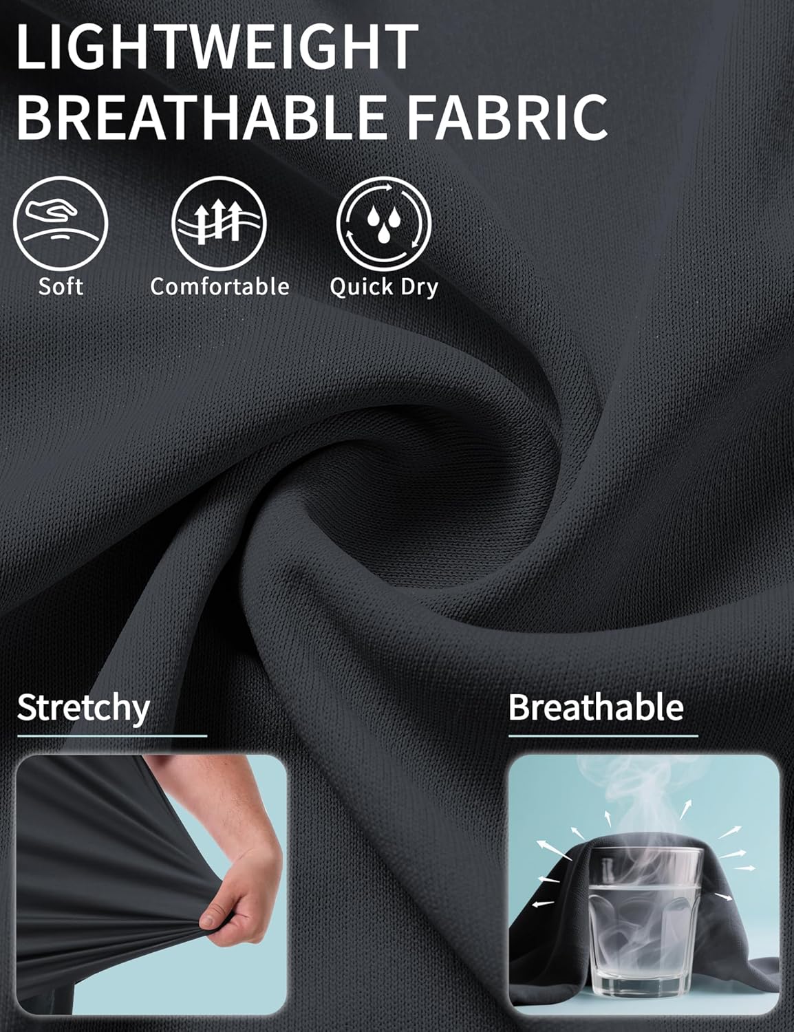 Idtswch Men's Big and Tall Polo Shirts UPF 50+ Casual Work Quick Dry Short Sleeve Collared Golf Shirt(XL-8XL) - Image 4