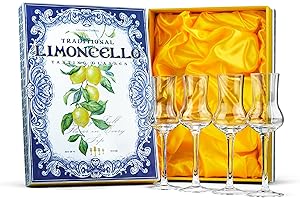Crystal Limoncello Cordial Glasses: Sophisticated Sipping for Aromatic Spirits