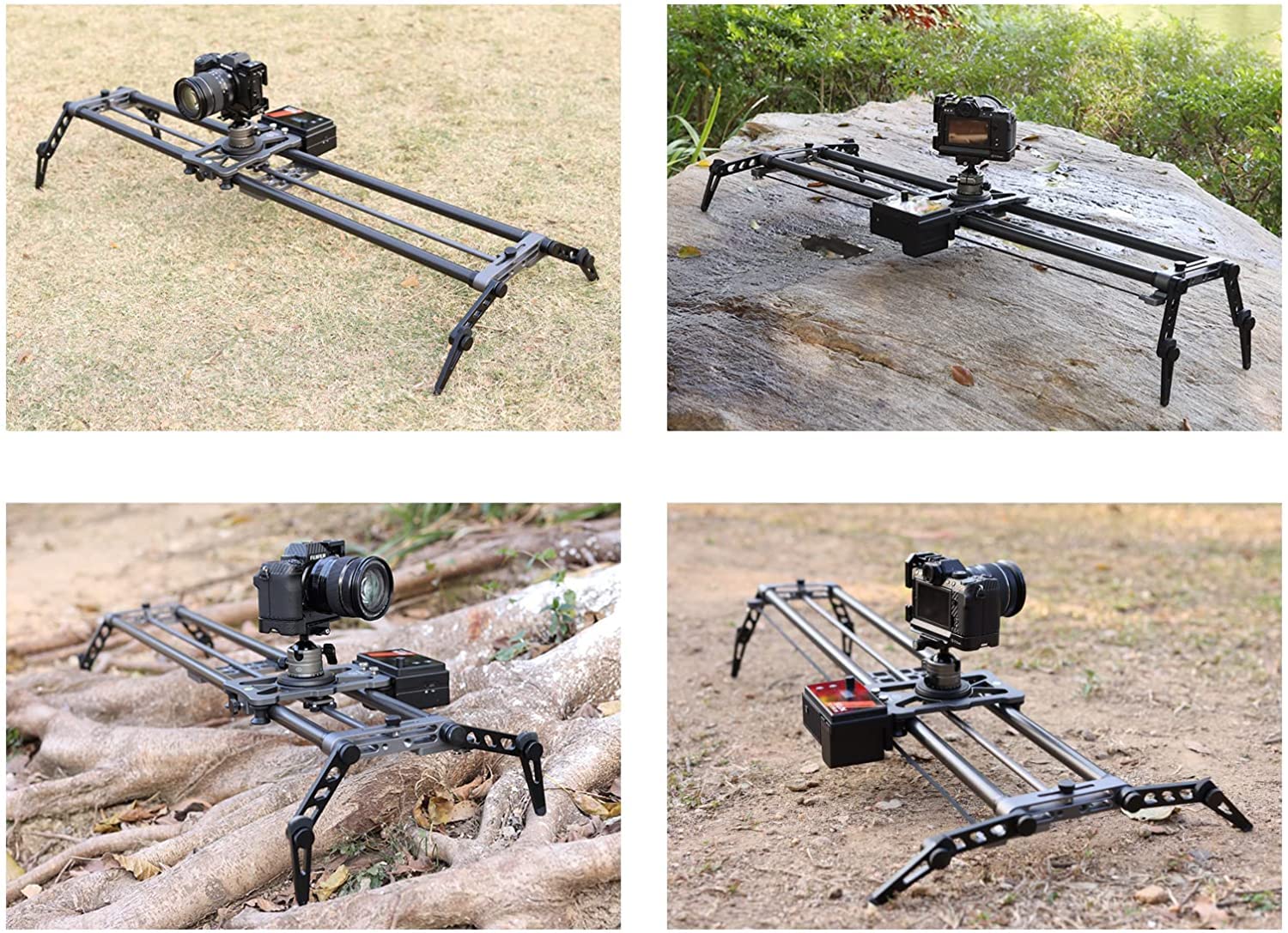 Kamera Slider 120CM Motorisiert - Kohlefaser Schieberegler für Video, Kompatibel mit Zhiyun Vollserie und DJI Ronin RS 2/RS 3 Pro Stabilisatoren