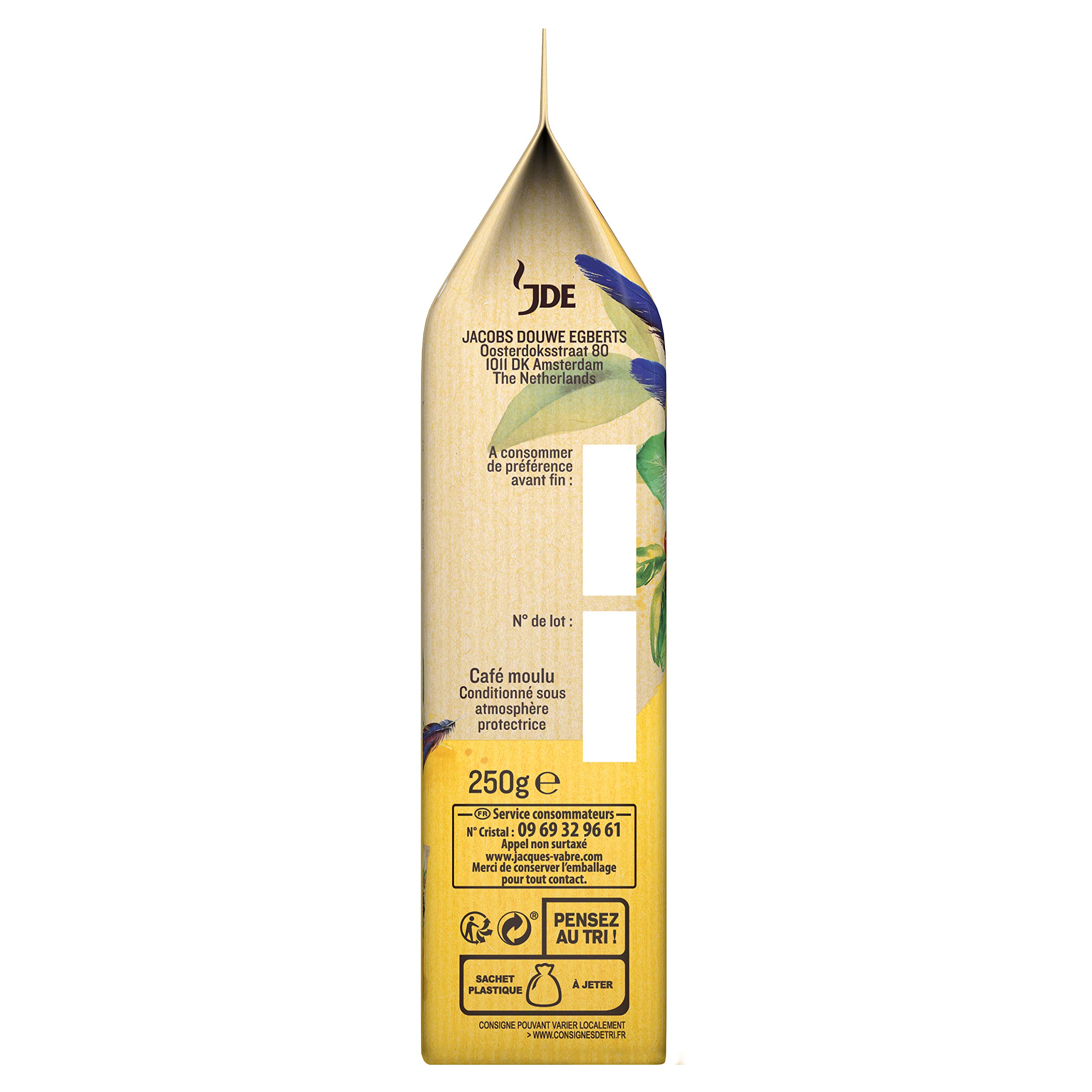 Jaques VABRE Café Moulu Bahia - 250 g