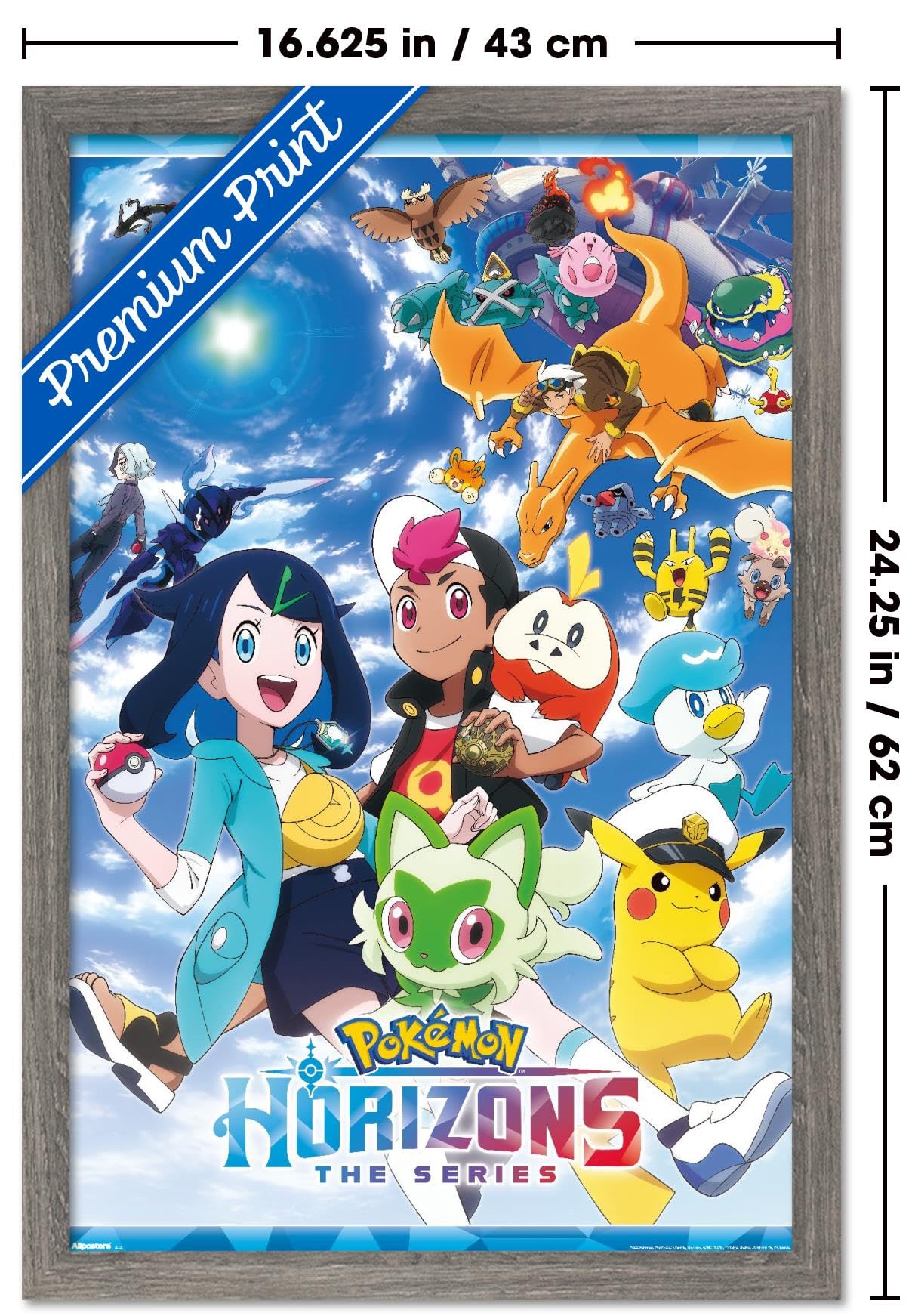 Amazon.com: Pokémon Horizons - Key Art Wall Poster, 22.4L