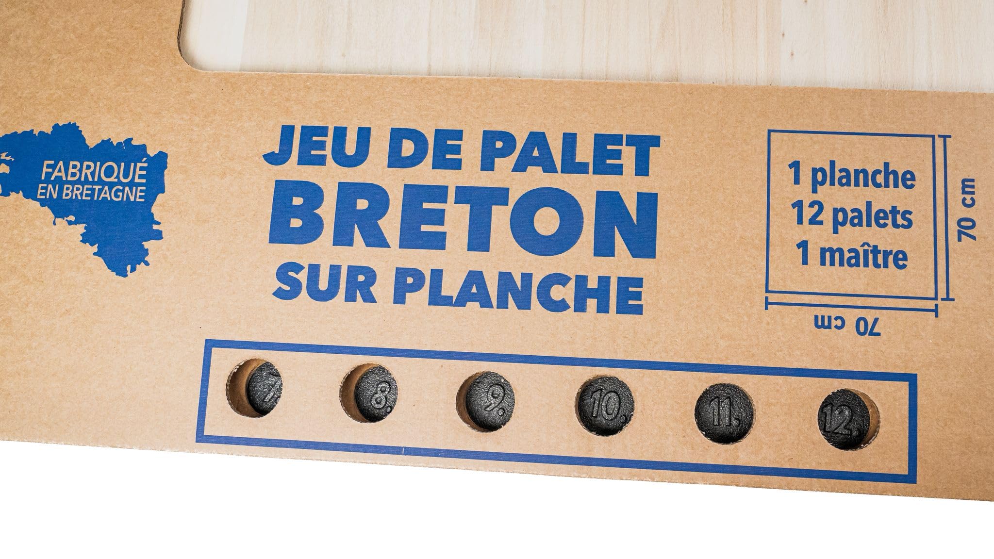 Jeu de Palets Breton - Kit Planche + palets - Gwenn-ha-du