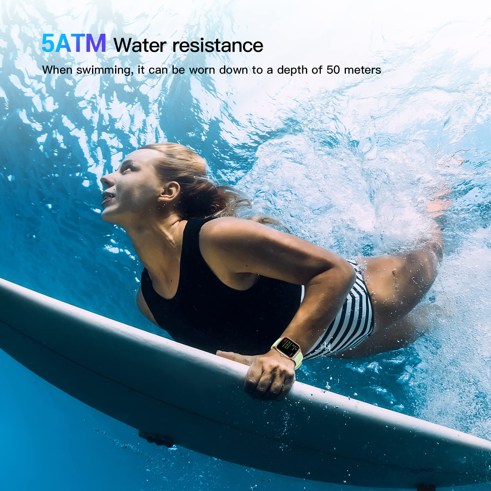 LIVIKEY Smart Watch, Fitness Tracker with Heart Rate Monitor, Blood