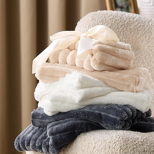 Miniatura 6 de Bedsure Juego de funda de edredón esponjosa, funda de edredón de felpa ultra suave tamaño Queen, juegos de cama de franela de vellón cálido para