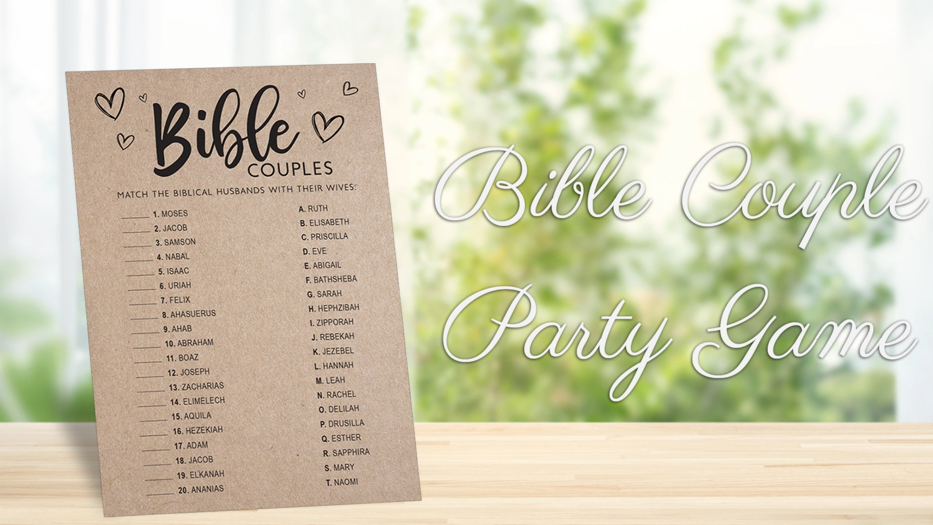 Amazon.com: Your Main Event Prints Bridal Shower Games, Fun Activities, Kraft Minimalist Style (Bible Couples Game) : Home & Kitchen amazon-com-your-main-event-prints-bridal-shower-games-fun-activities-kraft-minimalist-style-bible-couples-game-home-kitchen