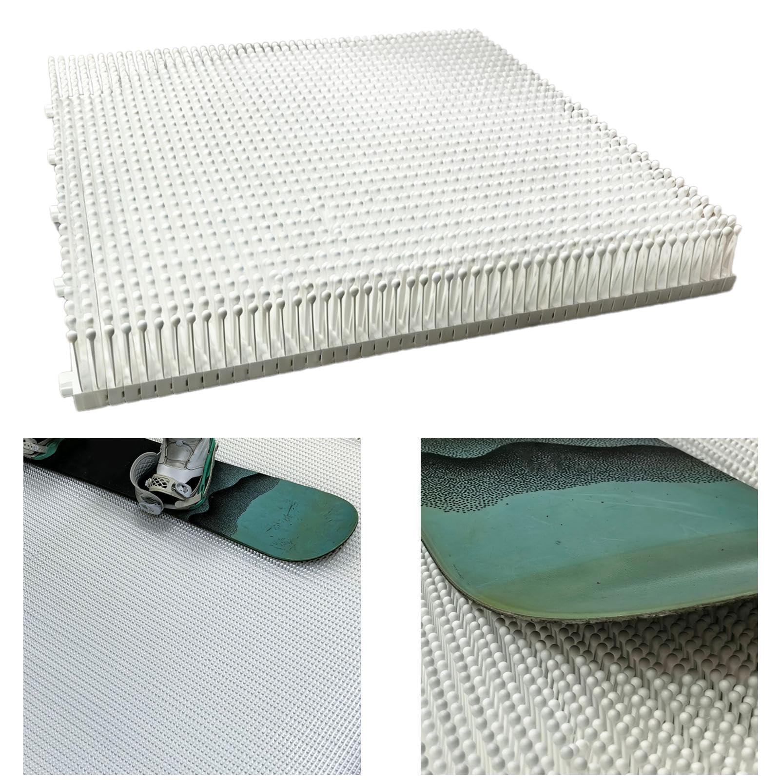 Tapis de Ski Intérieur, Tapis d‘entraînement de Ski à Domicile, Appareil Multifonction pour Simuler Le Ski sur Sol Sec, pour Entraînement et Pratique du Ski sans Neige