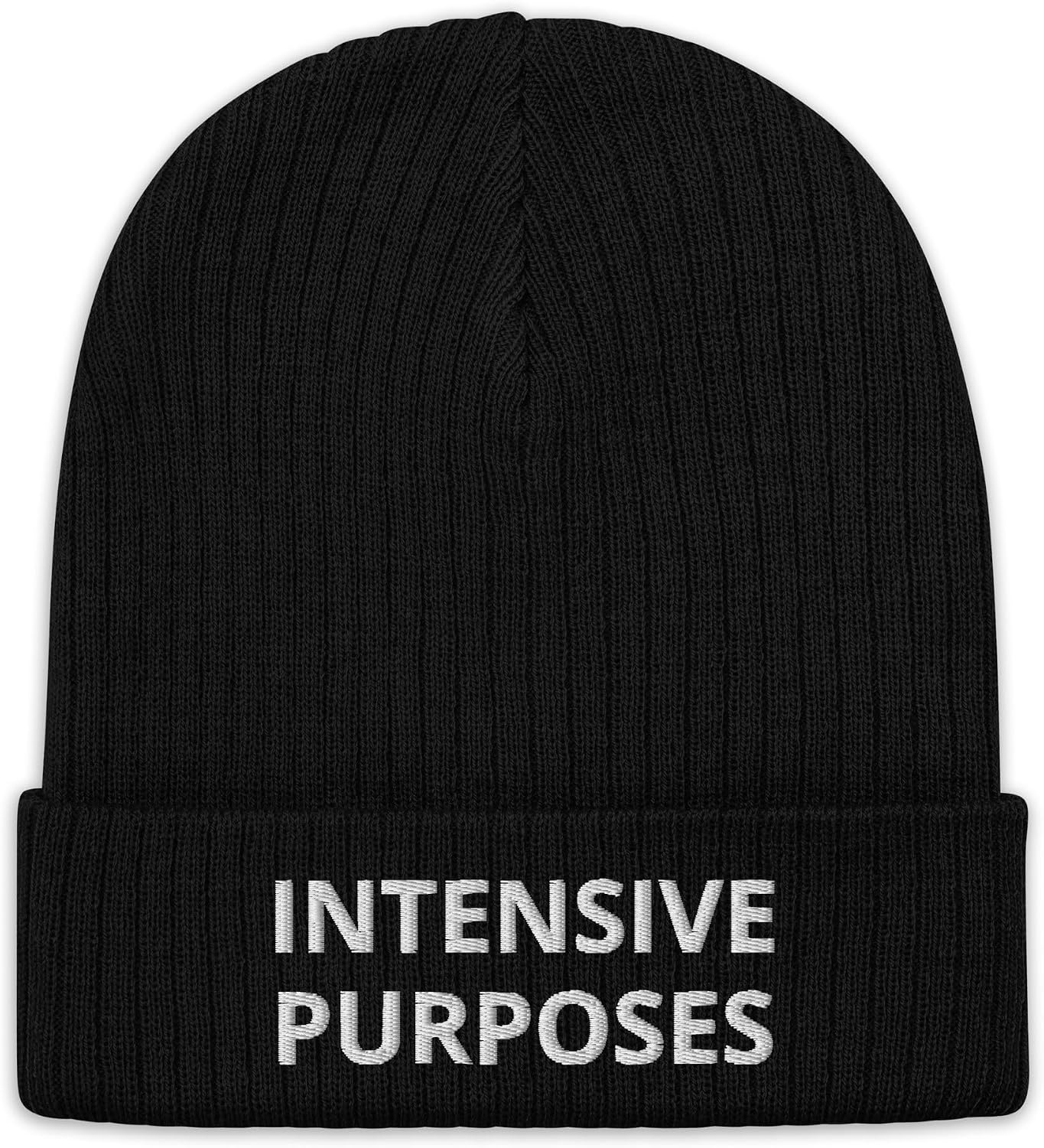 Allies Intensive Purposes Beanie | Motivational and Funny Winter Hat | Unisex Design for Men and Women