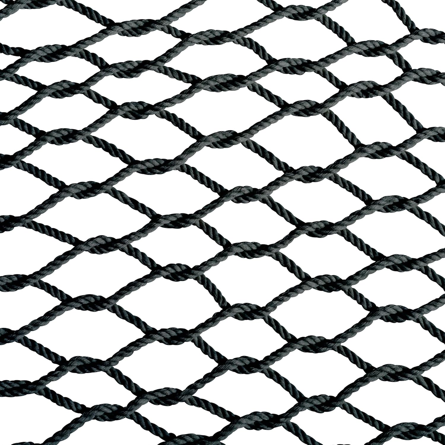 Bliss Hammocks BH-410BK Classic Rope Hammock with Spreader Bar, Black, 80"L x 60"W