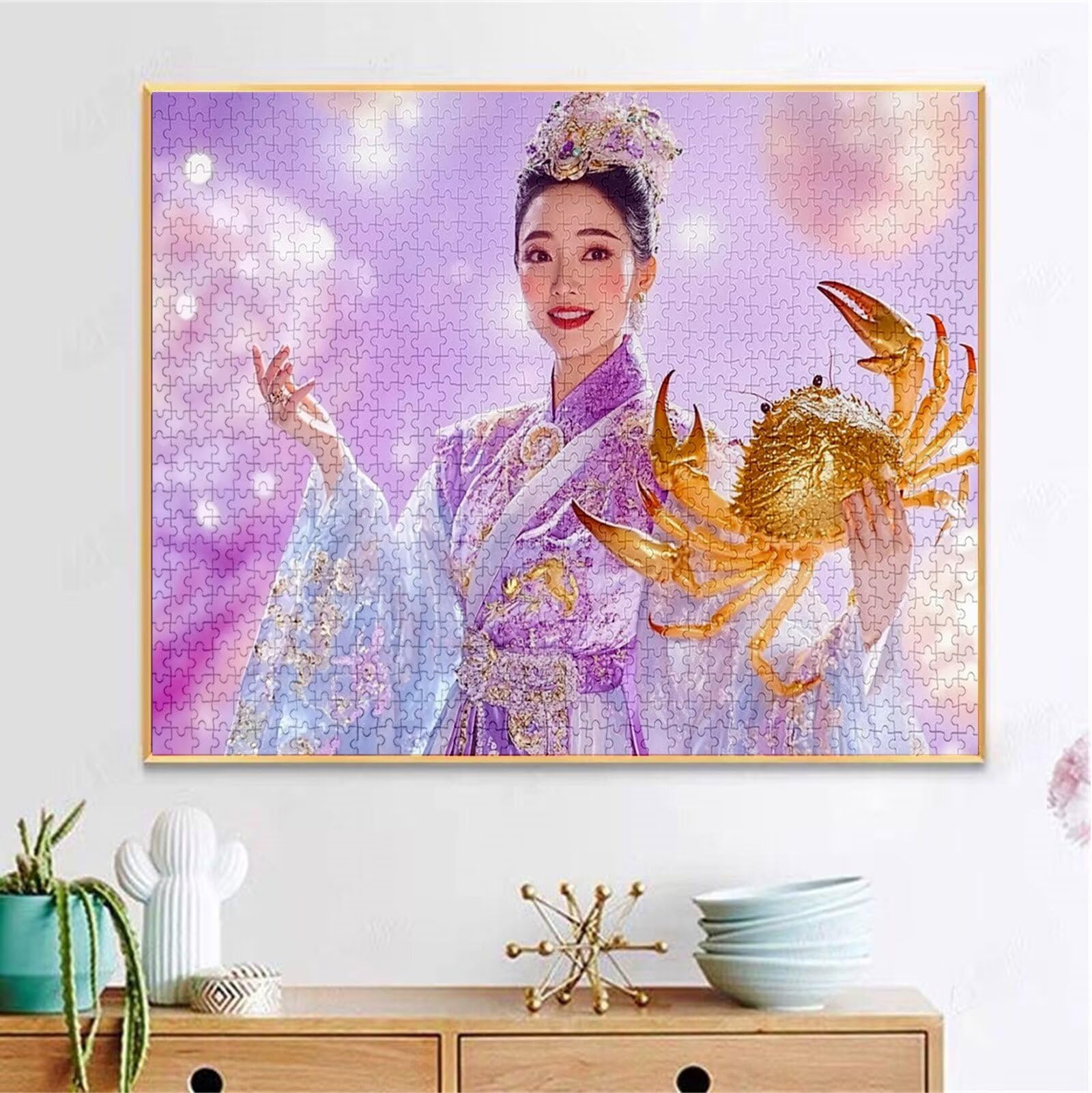 Puzzle 2000 Teile Traum Puzzle Erwachsene, Holzpuzzle für Erwachsene und Teenager, Klassische Puzzles Frau Jigsaw Puzzles, DIY Groß Puzzelmatten 100x70cm, Wand Dekor oder Weihnachten Geschenk H-3326