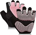 Sunnex Gym Gloves - Fingerless, Breathable Workout Gloves for Weightlifting, Cycling & More