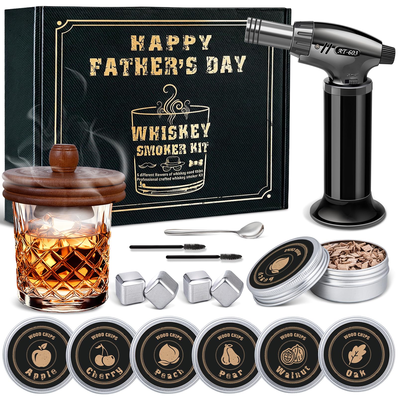 Yipem Whiskey Smoker Kit - bar tools and drinkware | Mubboo