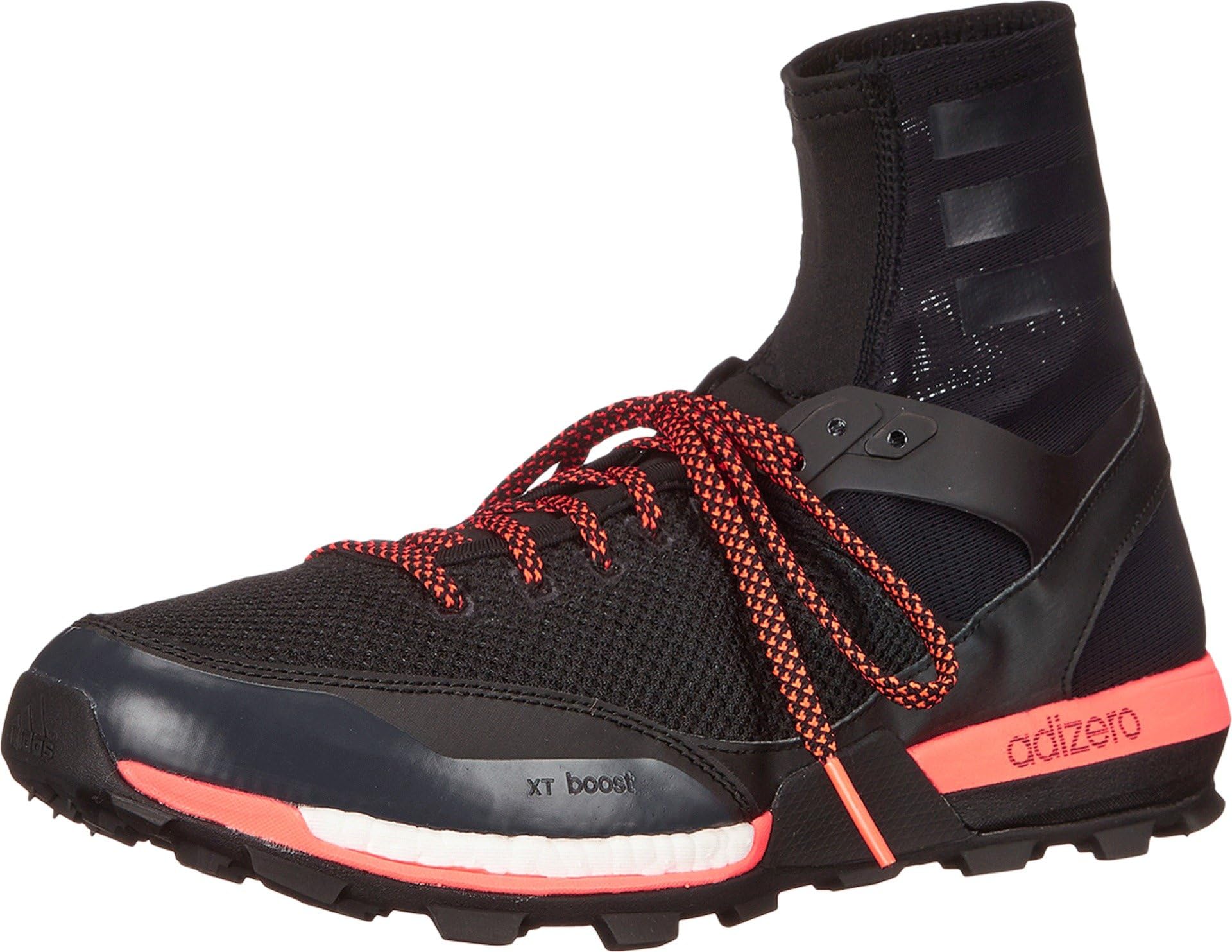 Adidas Outdoor 2015 Men's AdiZero XT 5 Boost Trail Running Shoes - B23452 (Black/Dark Grey/Solar Red - 8.5)