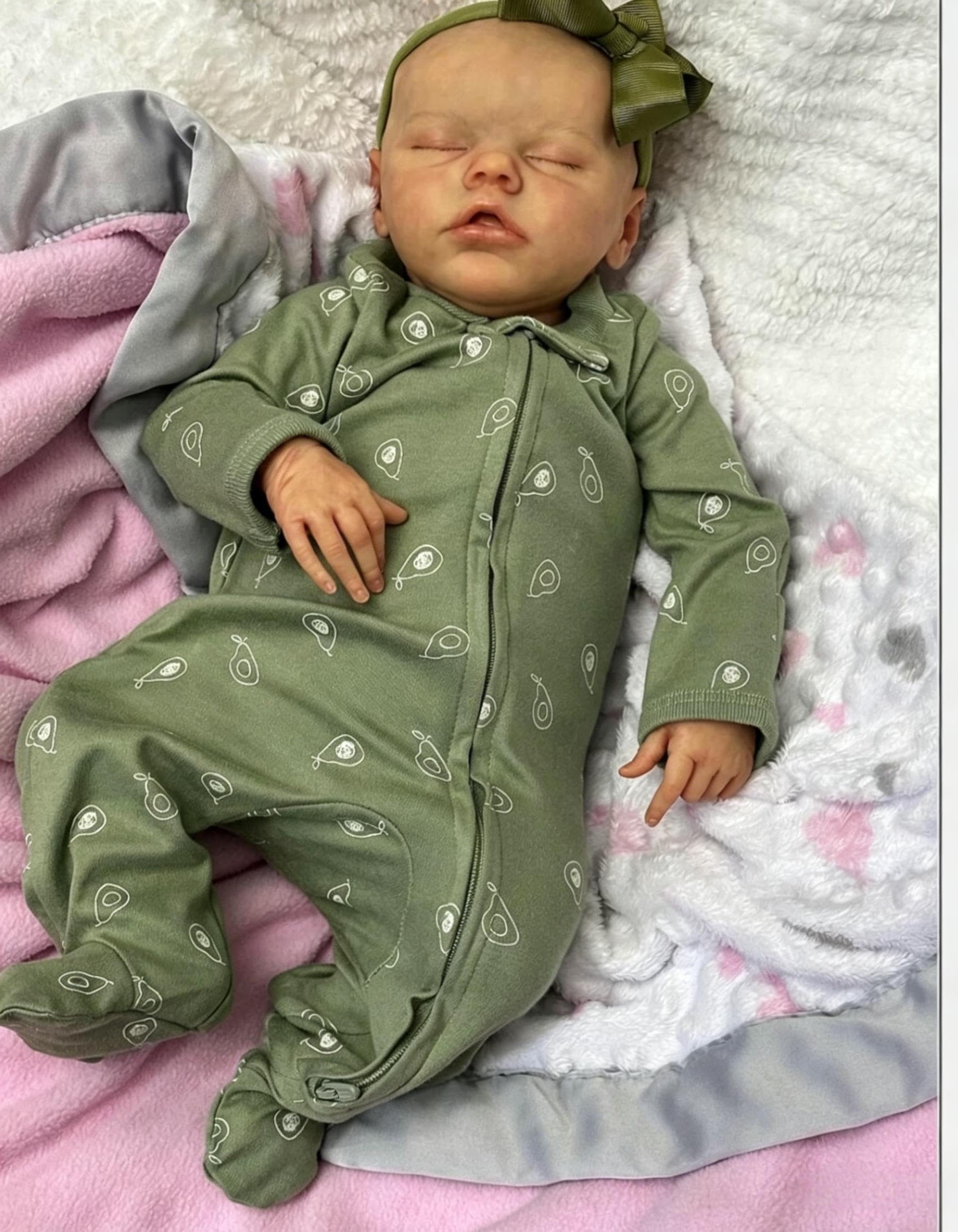 RXDOLL Pełna silikonowa lalka bobas 45 cm Reborn Baby Dolls silikonowe całe ciało anatomicznie poprawna dziewczyna realistyczna lalka bobas prawdziwe życie Reborn lalki z akcesoriami