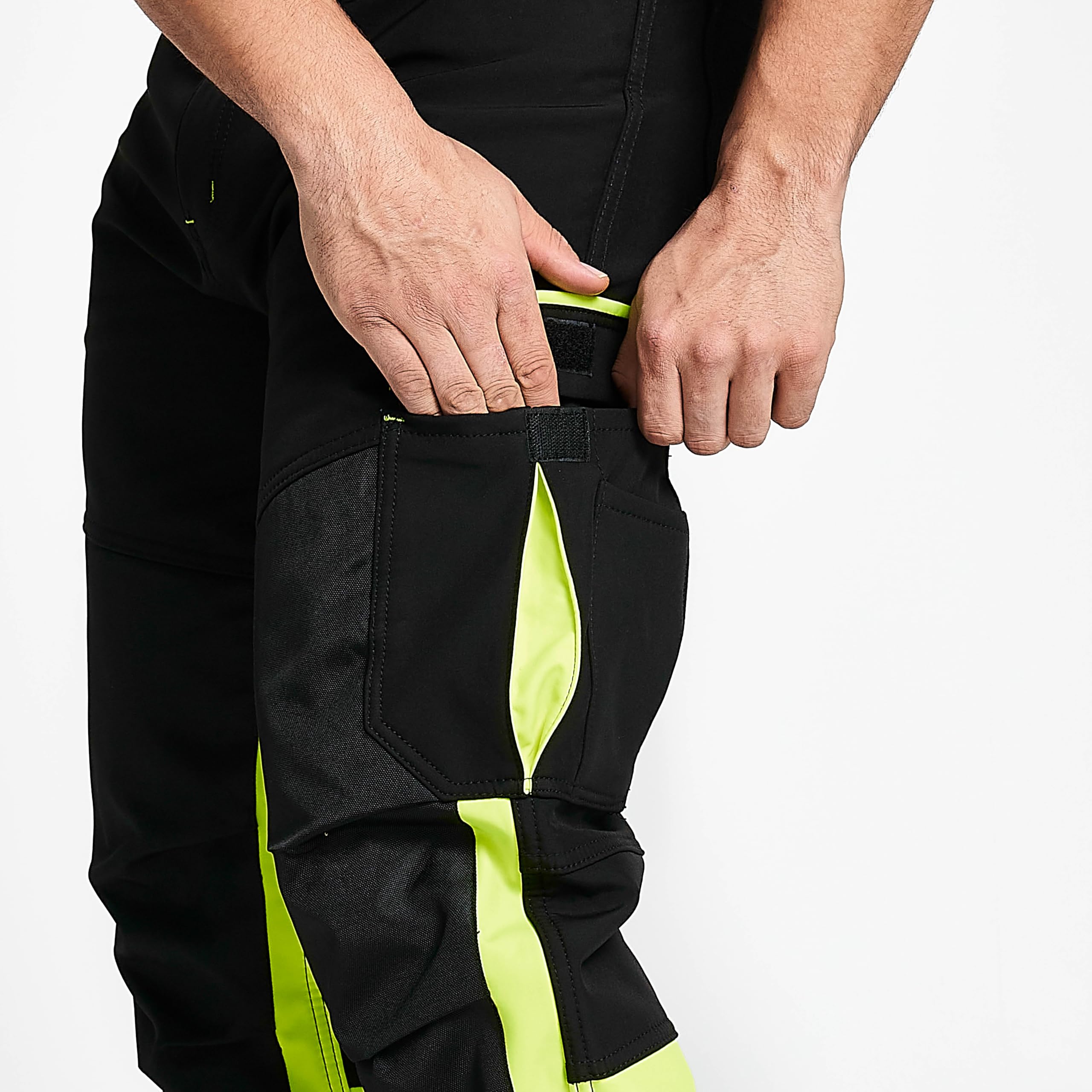 Pantalones de trabajo para hombre, de alta visibilidad, reflectantes, resistentes al agua, a prueba de lluvia, repelentes, resistentes al viento, de seguridad, para el trabajo,