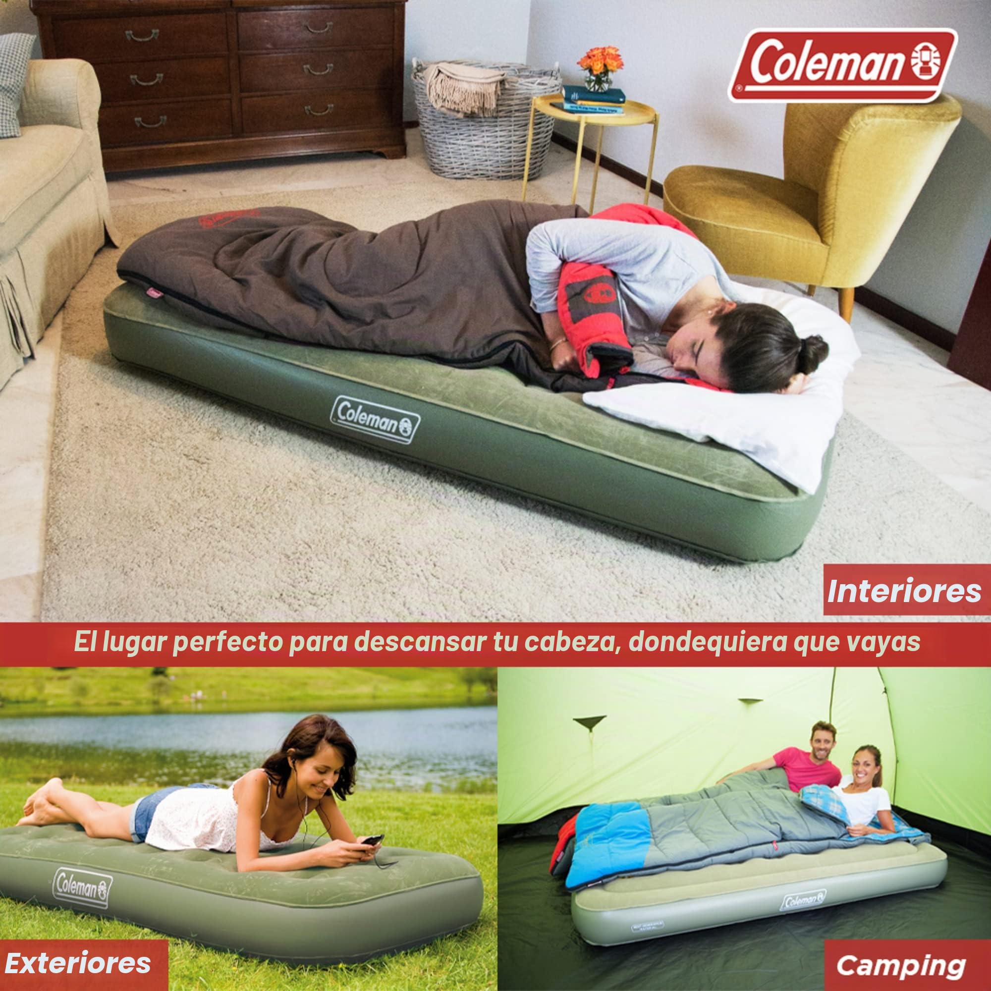 Coleman Comfort Colchón Hinchable 1 Persona