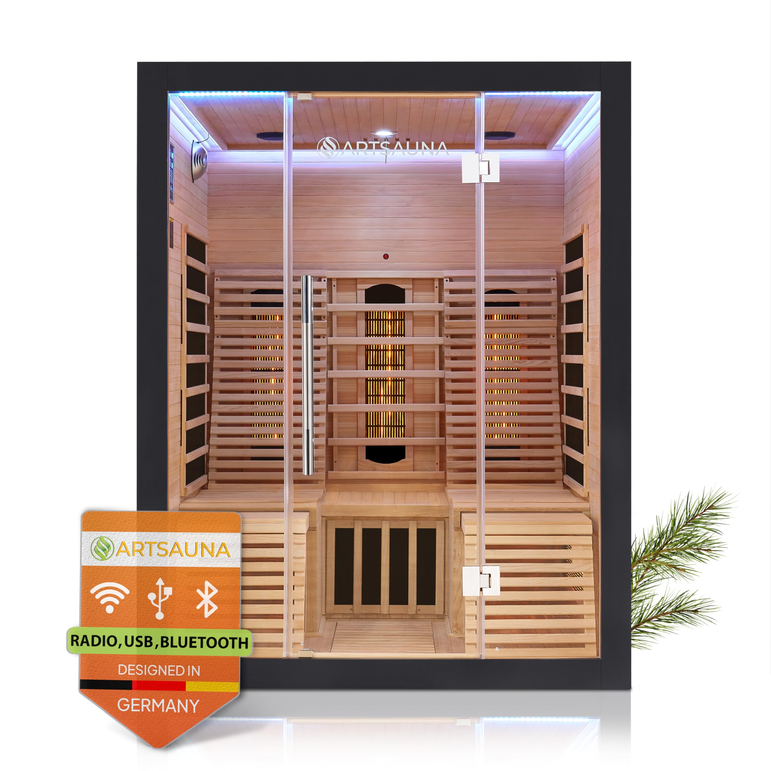 Artsauna Infrarotkabine Helsinki150 Dual Technology
