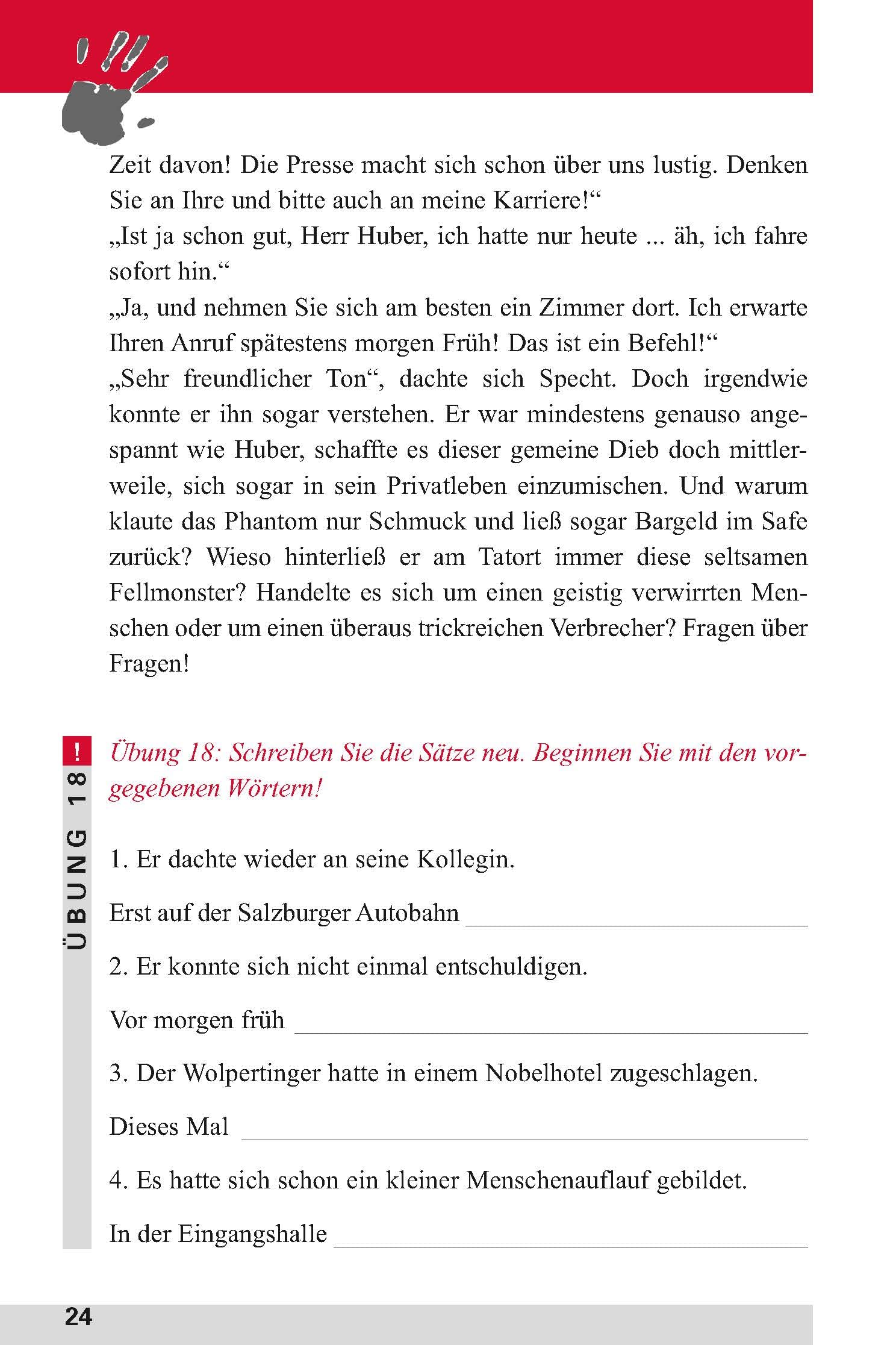 Der Mann ohne Gesicht: Deutsch als Fremdsprache (DaF) Niveau B1