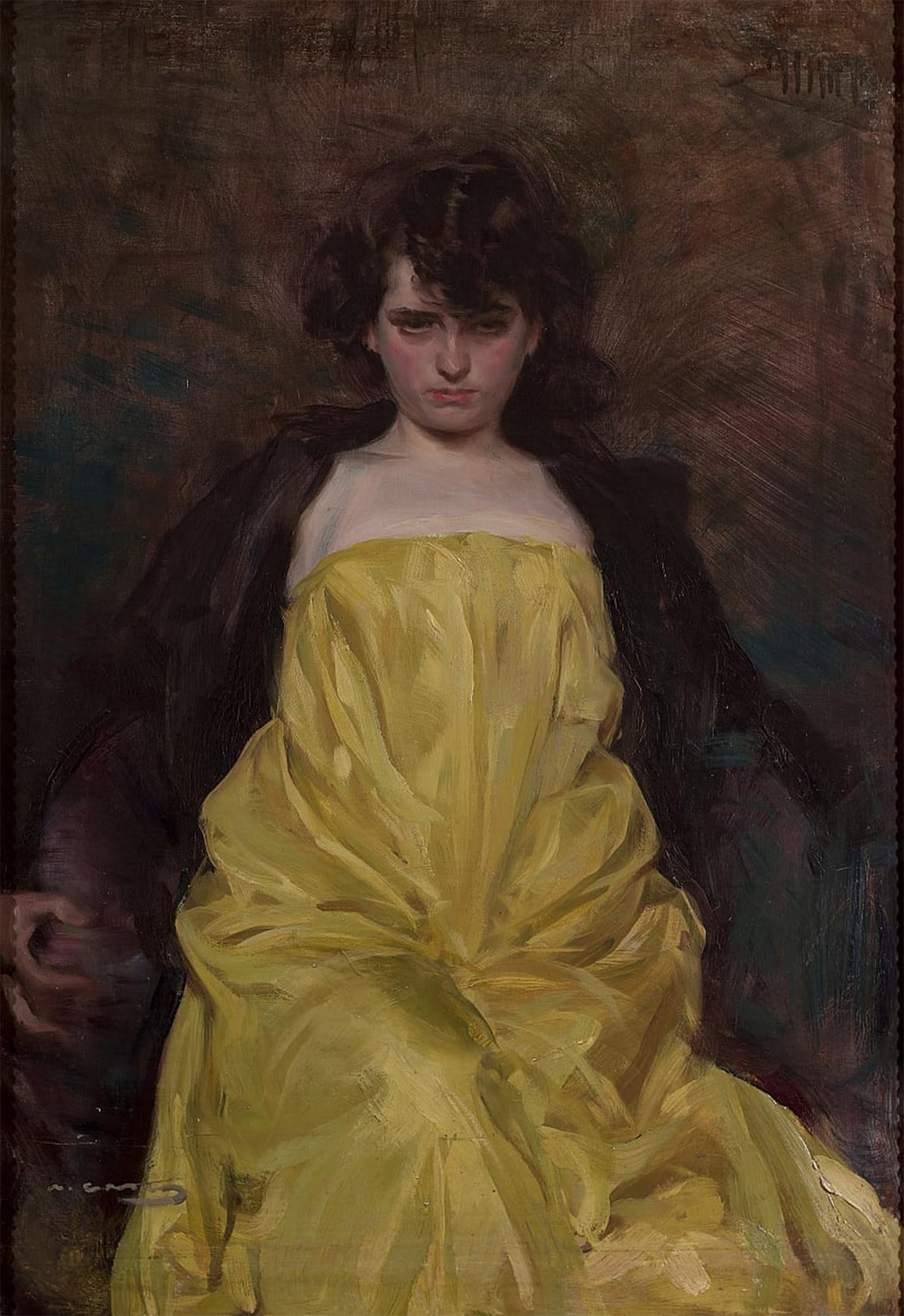 Affiche La Sargantaine de Ramon Casas impression toile 60x90cm - 5