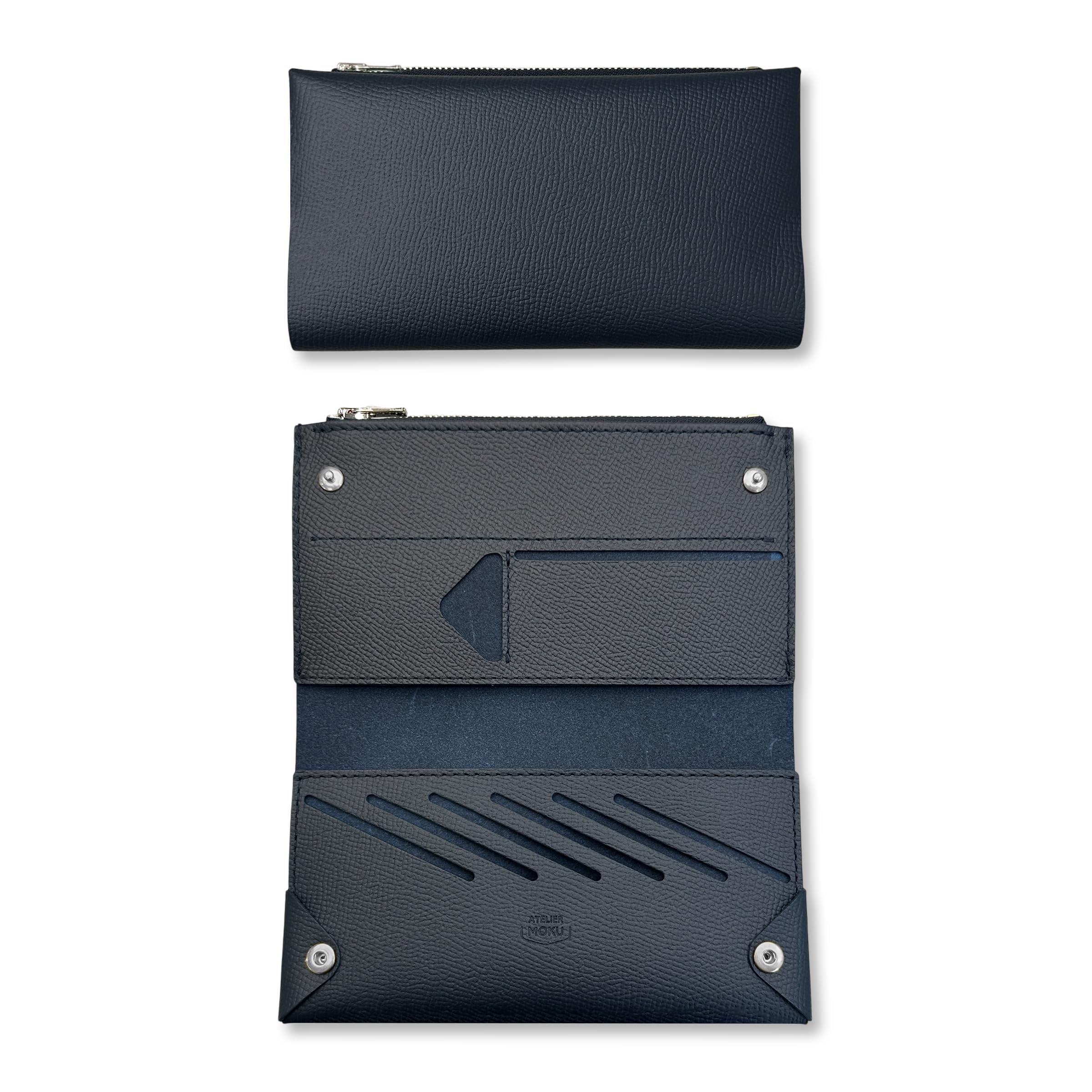 ✨美品✨MOKU 小さく薄い長財布UNO ver.１ノブレッサカーフレザー　黒 Amazon | [m moku Made in Japan] 小さく薄い長財布UNO ver.2 ノ