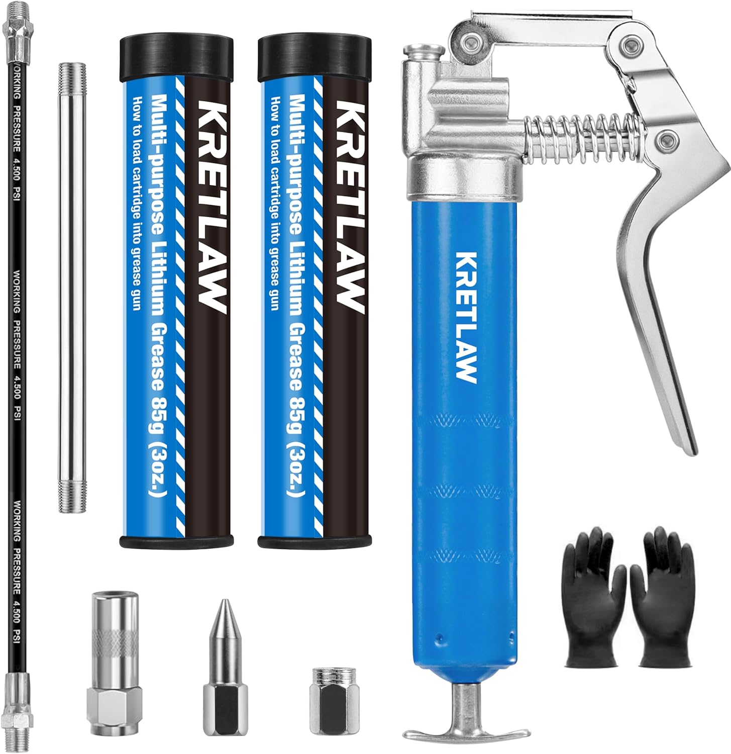 Mini Grease Gun (3000PSI) with Double 3oz Cartridge Grease