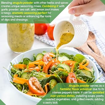 Arugula Powder 8 oz - Pure Powder Great for Seasonings, Salads