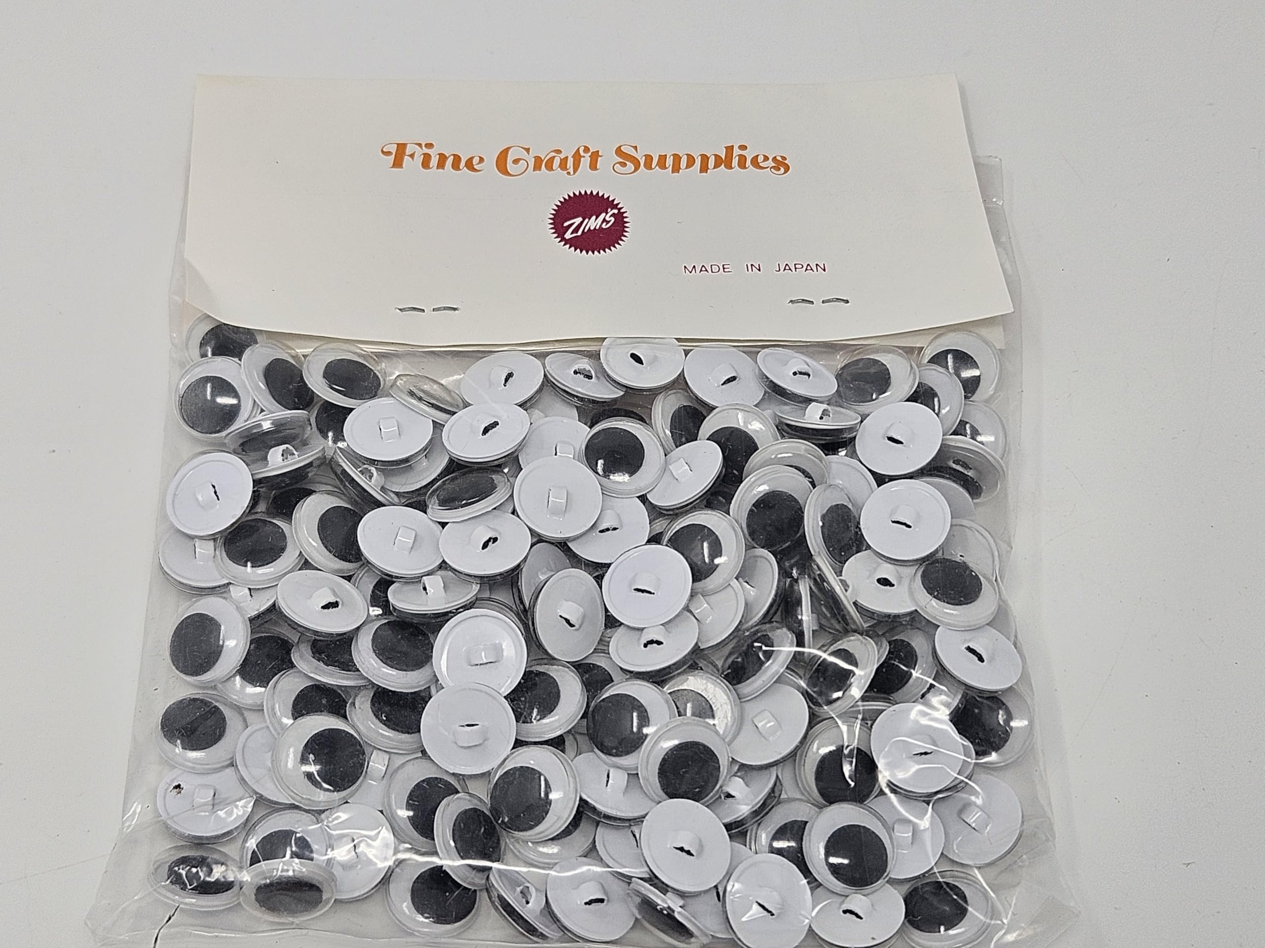 12mm Oval Paste-On Plastic Eyes for Craft Crochet Amigurumi Dolls or Puppets (Bulk Pack of 144) (Pink)