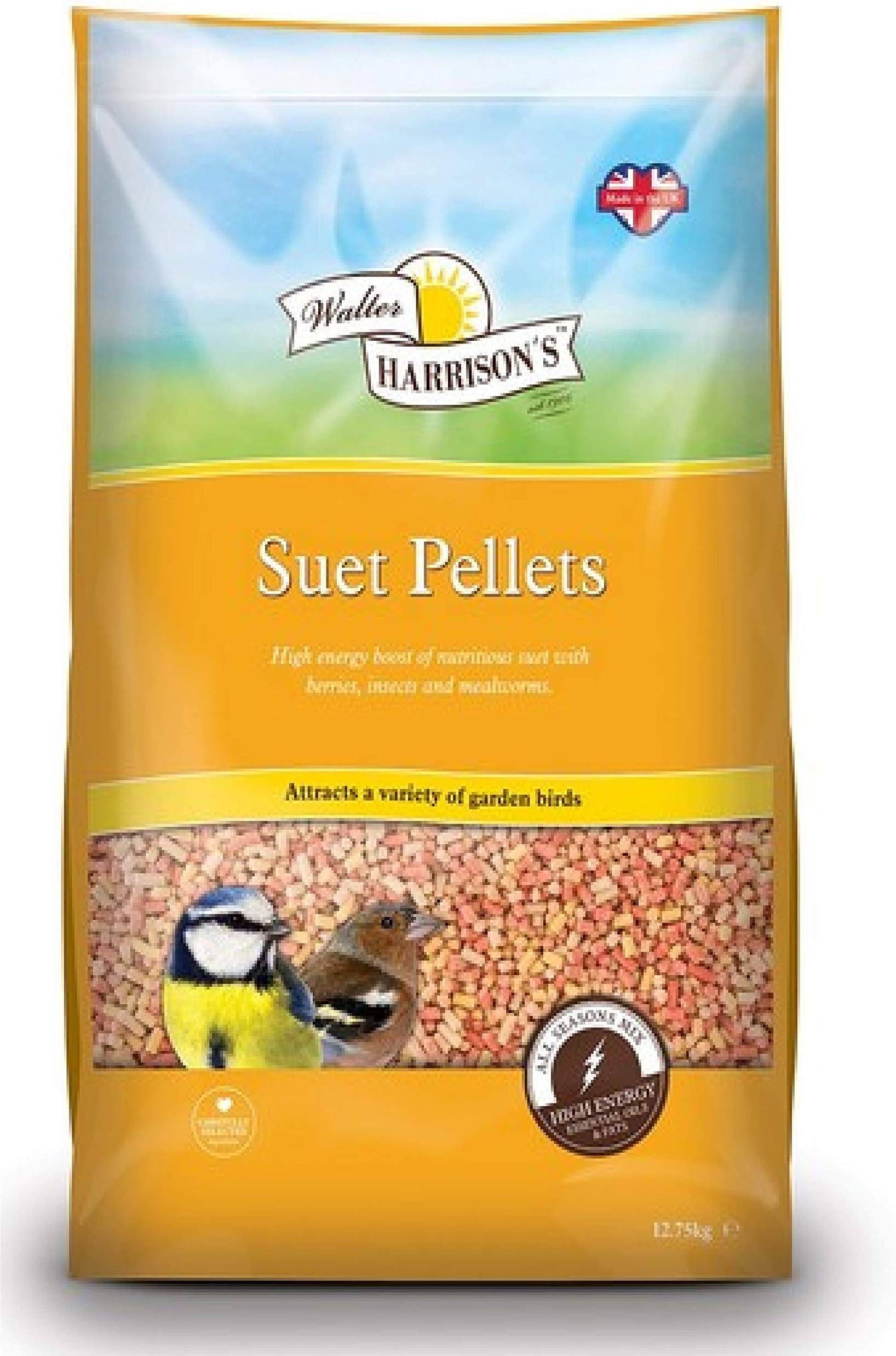PREMIUM SUET PELLETS - MIXED FLAVOUR -12.75KG - BIRD FOOD (1X)