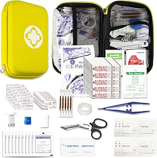 276PCS Hiking First Aid Kit for Home Personal Emergency Supplies Compact Bag for Backpack, First Aid Essentials Survival K...
