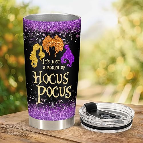 Miniatura 3 de 34HD Regalos de Navidad para los amantes del cine, vaso de acero inoxidable con tapa de 20 onzas, vaso de viaje de las hermanas Sanderson, regalos