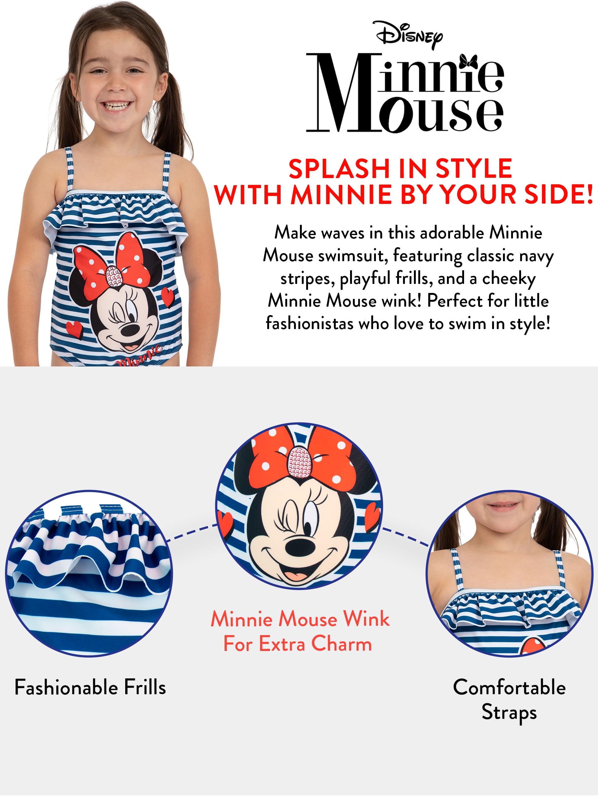 Disney Bañador para Niña Minnie Mouse
