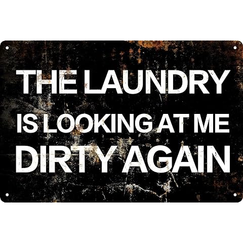 Laundry Room Decor And Accessories Metal Tin Sign Funny Wall Art Decor Room Door Gi...